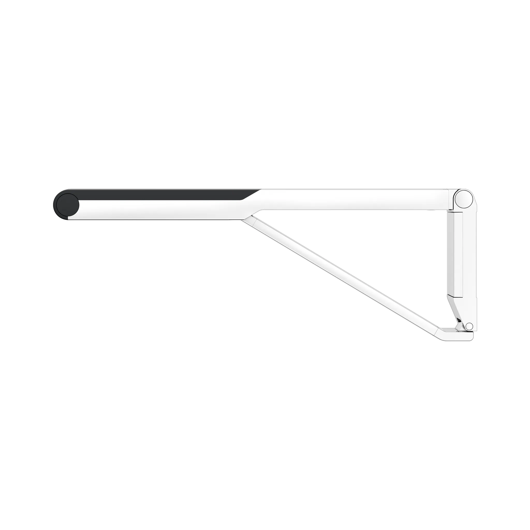 AXESS Stützklappgriff WC 700 mm verchromt/schwarz AXESS Stützklappgriff WC 700 mm verchromt/schwarz