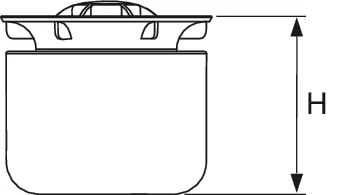 TECEdrainpoint S 2-stufiger Membran GV für Ablauf DN 50 Norm/senkrecht und DN 70