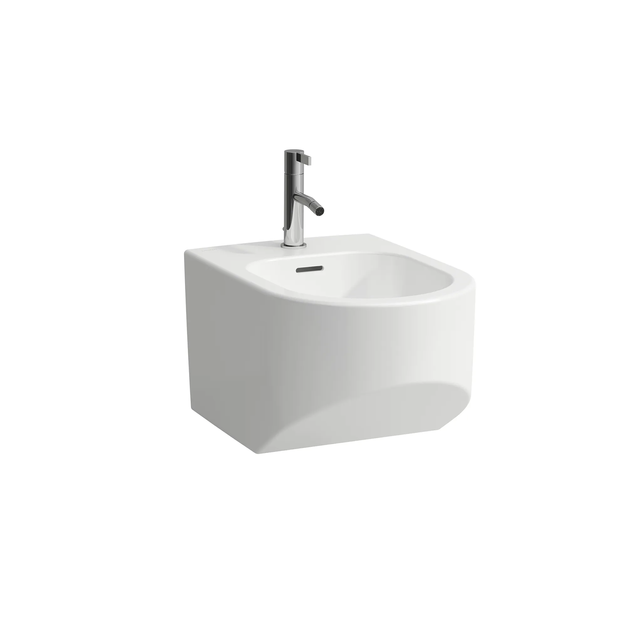 Wandbidet SONAR 540x370 1 Hahnloch ohne seitliches Loch für Wasseranschluss weiß