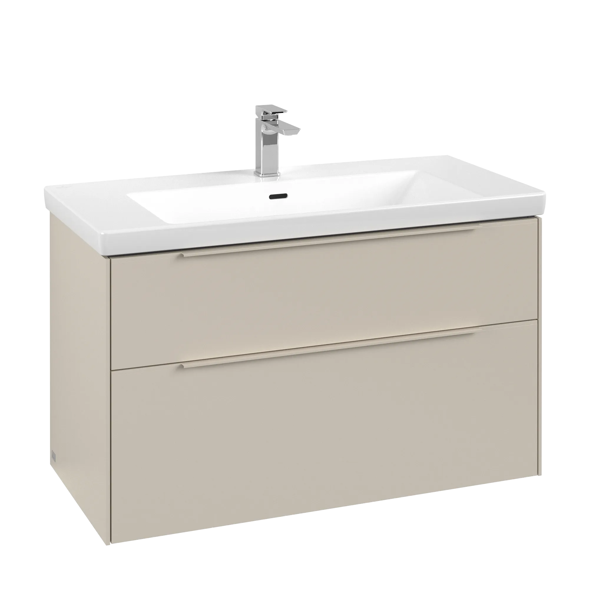 Villeroy & Boch Waschtischunterschrank „Subway 3.0“ für Schrankwaschtisch 973 × 576 × 478 mm Cashmere Grey, für Becken mittig