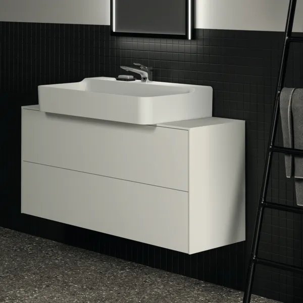 Ideal Standard Waschtischunterschrank „Conca“ 120,2 × 55 × 37,3 cm Weiß matt lackiert