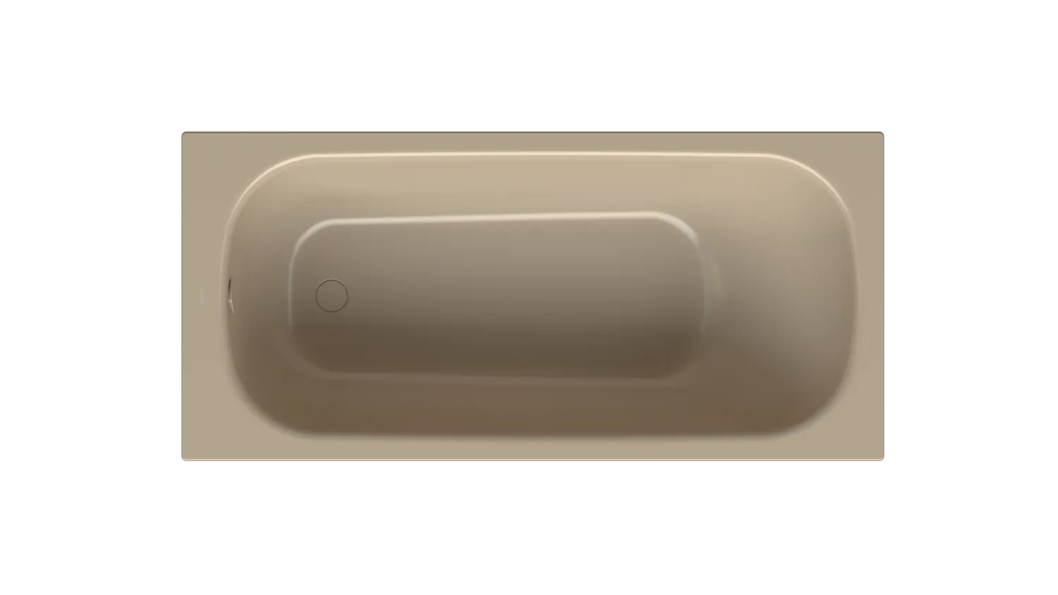 Bette BetteClassic Badewanne Rechteck 1600x750x450 mm Greige glasierter Titan-Stahl Einbau Unterbau 1-Sitzer Bade-Duschkombination