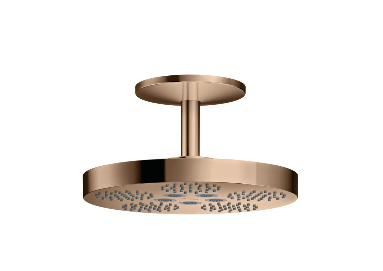 Hansgrohe AXOR One Kopfbrause 280 2jet Deckenmontage PRG Polished Red Gold
