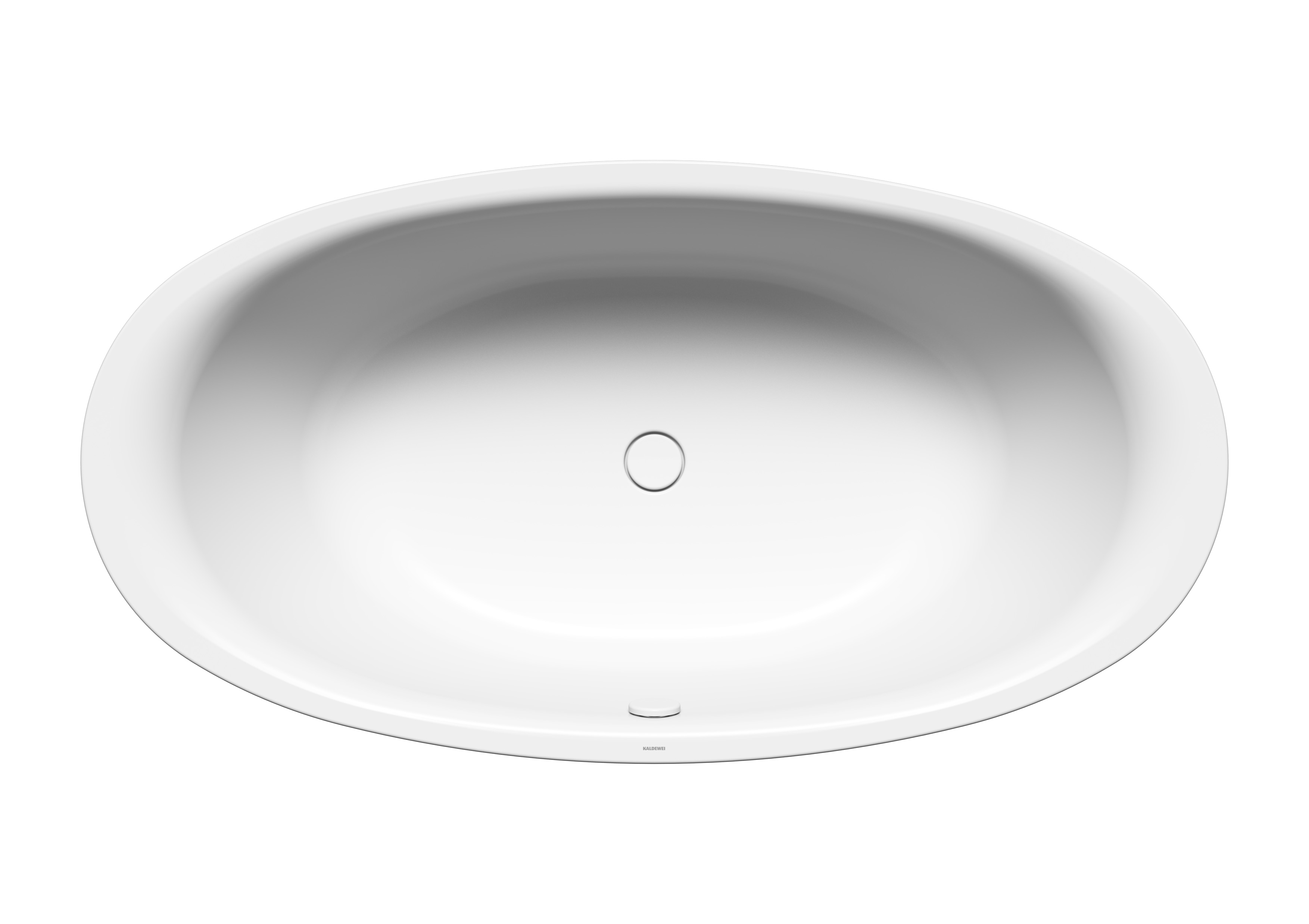 Kaldewei Badewanne „Ellipso Duo Oval“ oval 190 × 100 cm, ohne Grifflochbohrungen in alpinweiß