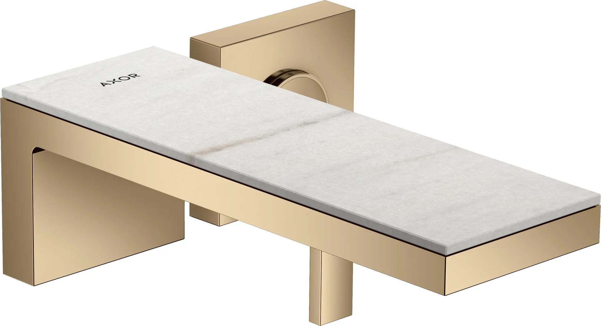 Hansgrohe AXOR MyEdition Mischer mit Platte 245 Marmor Lasa Covelano Vena Oro Hansgrohe AXOR MyEdition Mischer mit Platte 245 Marmor Lasa Covelano Vena Oro