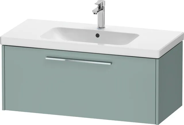 Duravit Waschtischunterschrank Wandhängend „D-Code“ 98,4 × 40 × 46 cm in Fjordgrün Matt