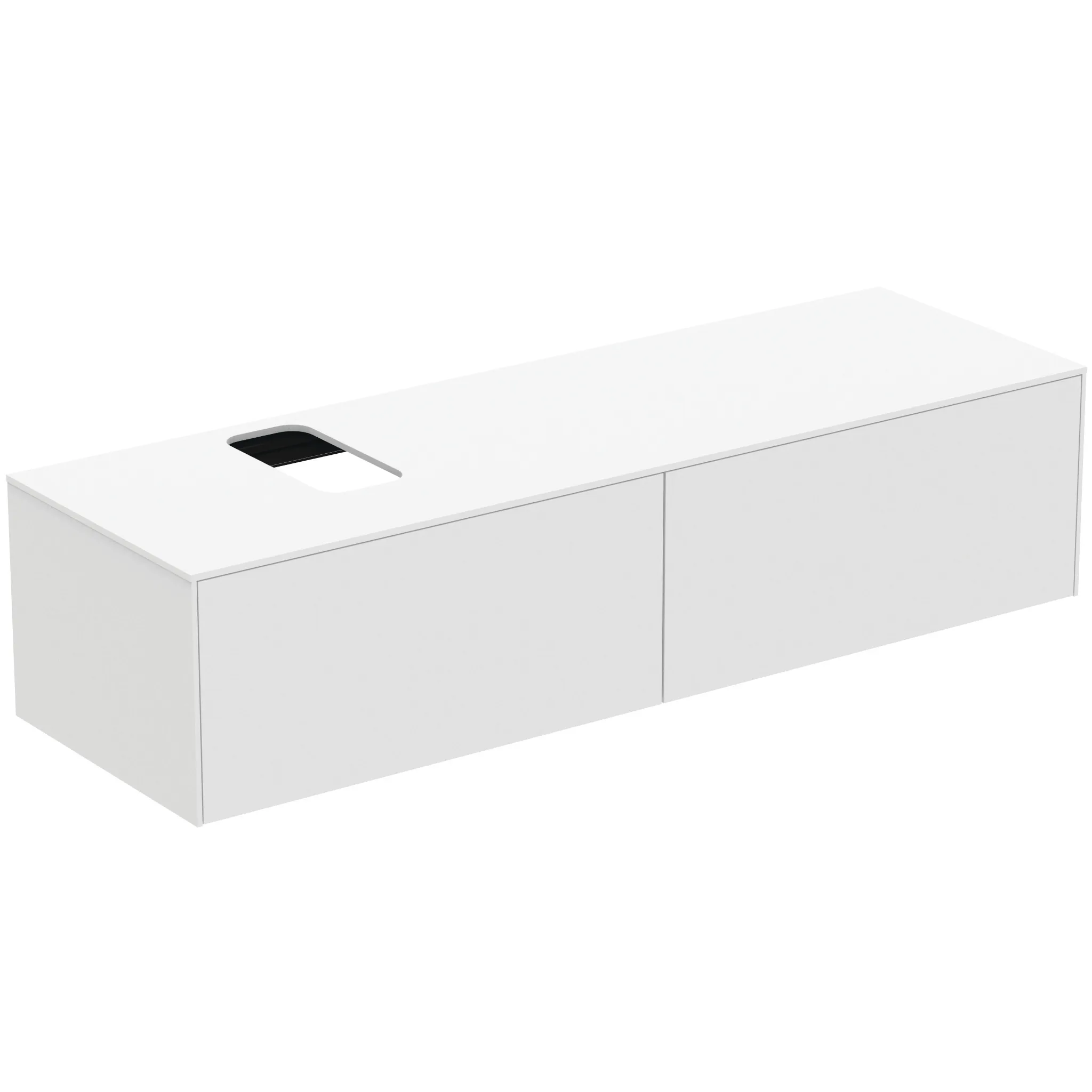 Ideal Standard Waschtischunterschrank „Conca“ 158,7 × 37 × 50,5 cm Weiß matt lackiert