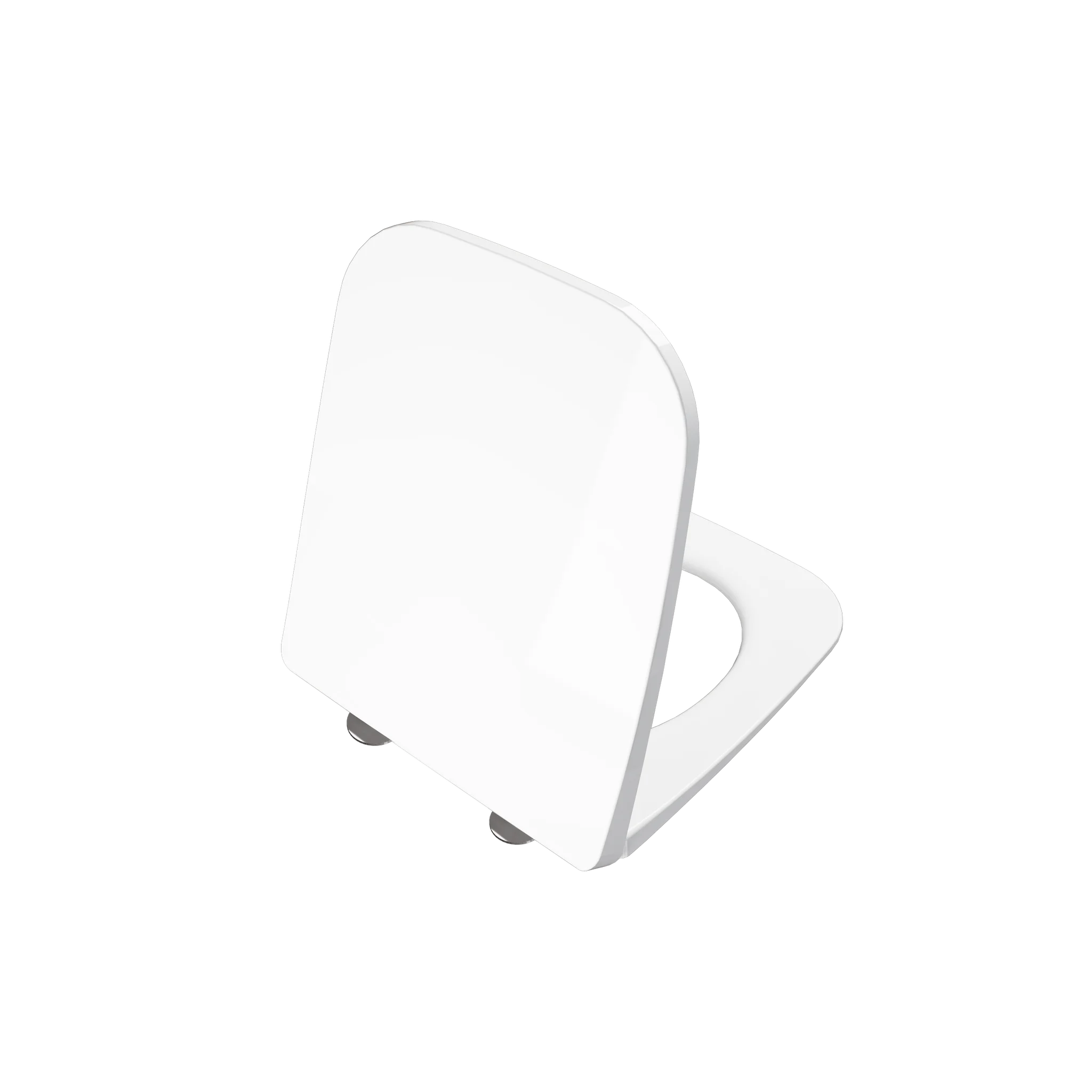 VitrA Universal Square WC-Sitz Superslim Wrap, Absenkautomatik Duroplast Weiß Hochglanz, 37,1 x 44,6 x 3,5 cm