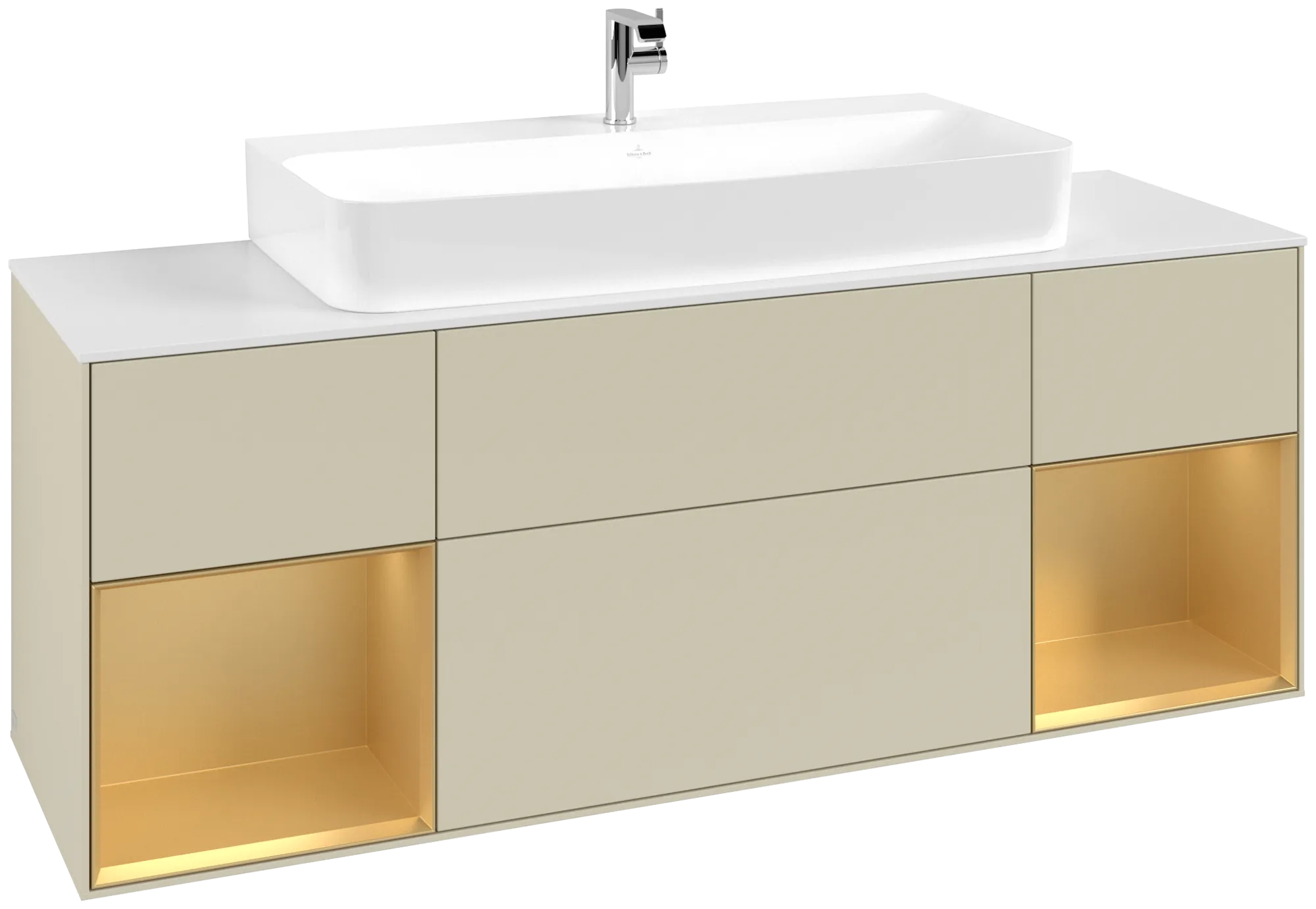 Villeroy & Boch Waschbeckenunterschrank Finion F21, 1600x603x501mm, mit Beleuchtung