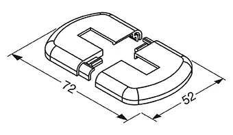 Zubehör Kunststoffkappe Antirutsch für STF weiß
