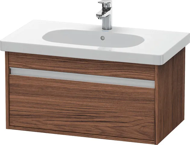 Duravit Waschtischunterschrank wandhängend „Ketho“ 80 × 41 × 45,5 cm Nussbaum Dunkel
