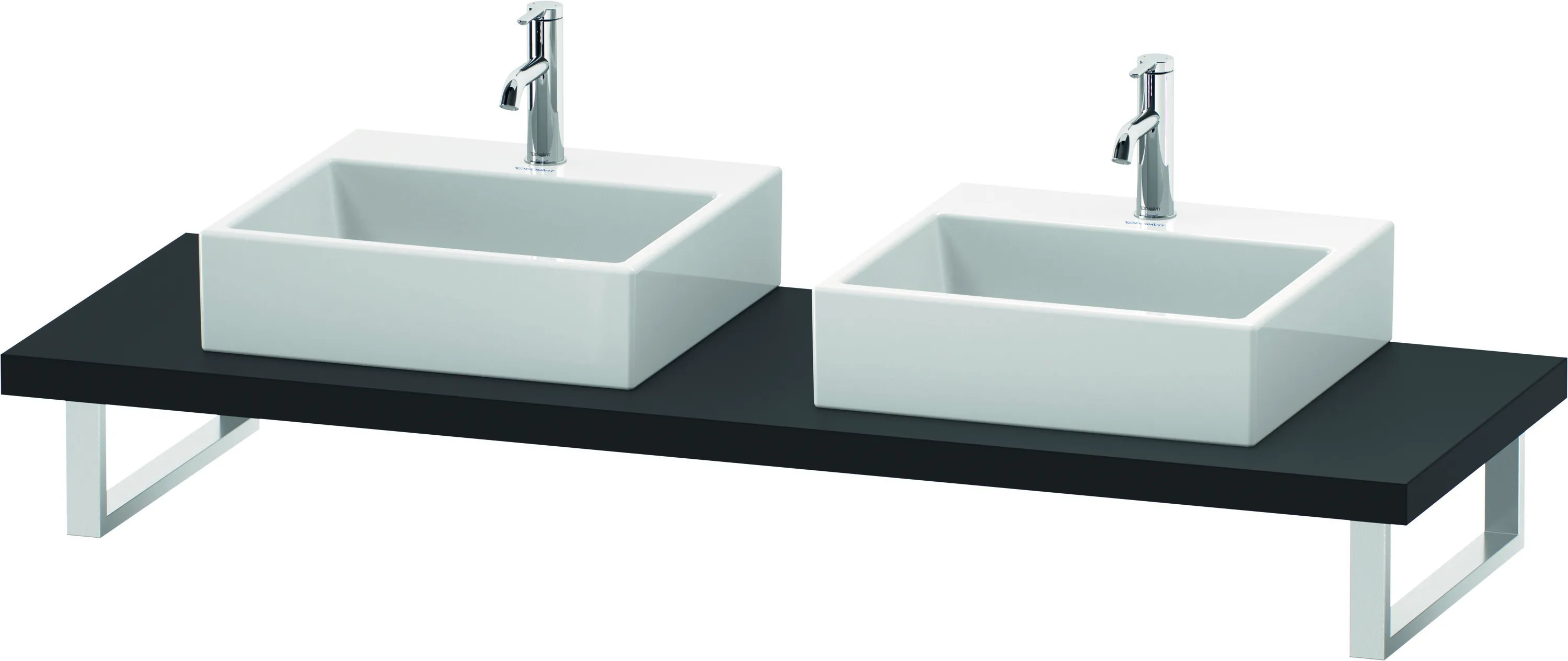 Duravit Konsole „L-Cube“ in Graphit Supermatt Duravit Konsole „L-Cube“ in Graphit Supermatt