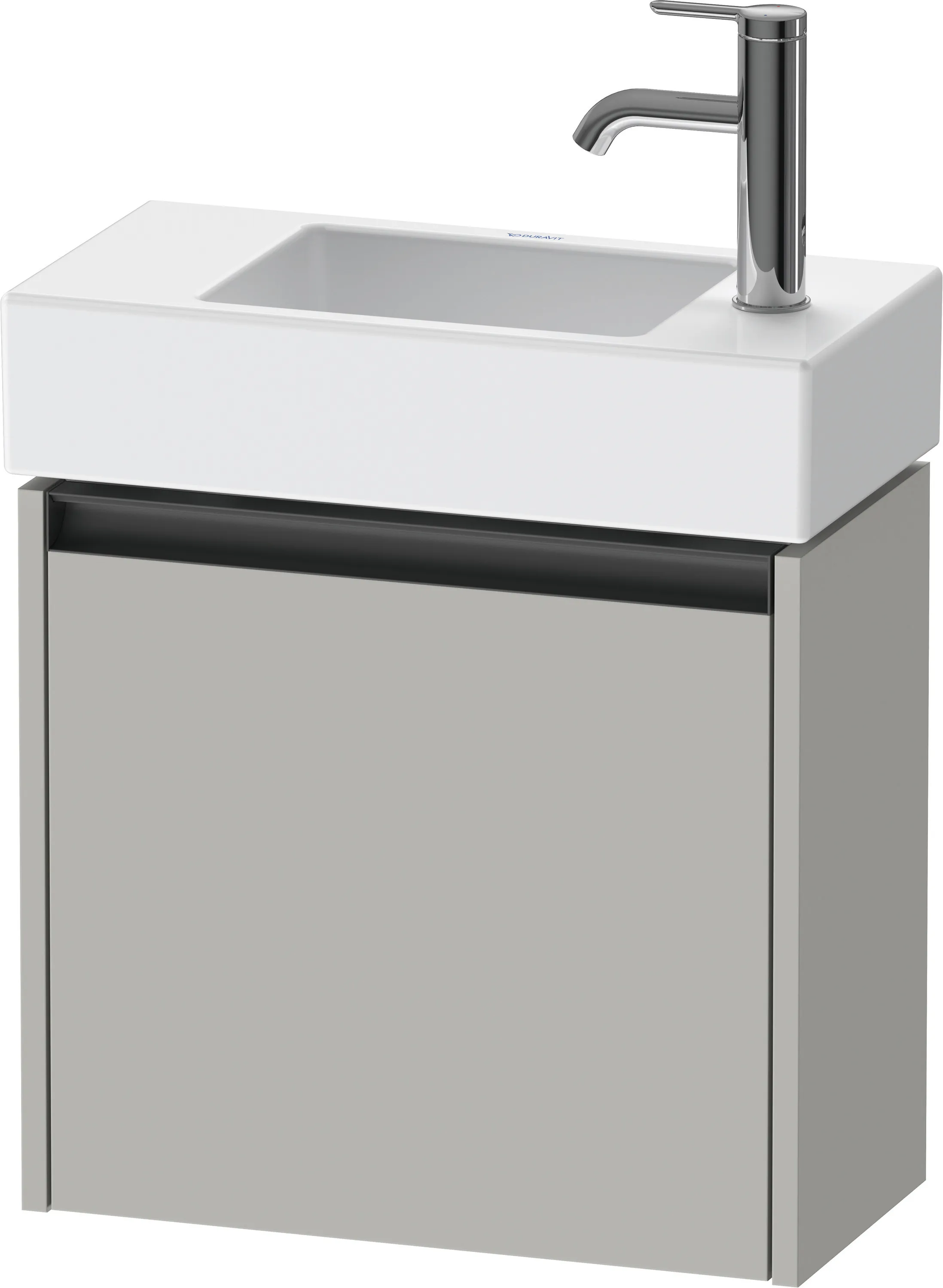 Duravit Waschtischunterschrank wandhängend „Ketho.2“ 48,4 × 44 × 23,8 cm Betongrau Matt
