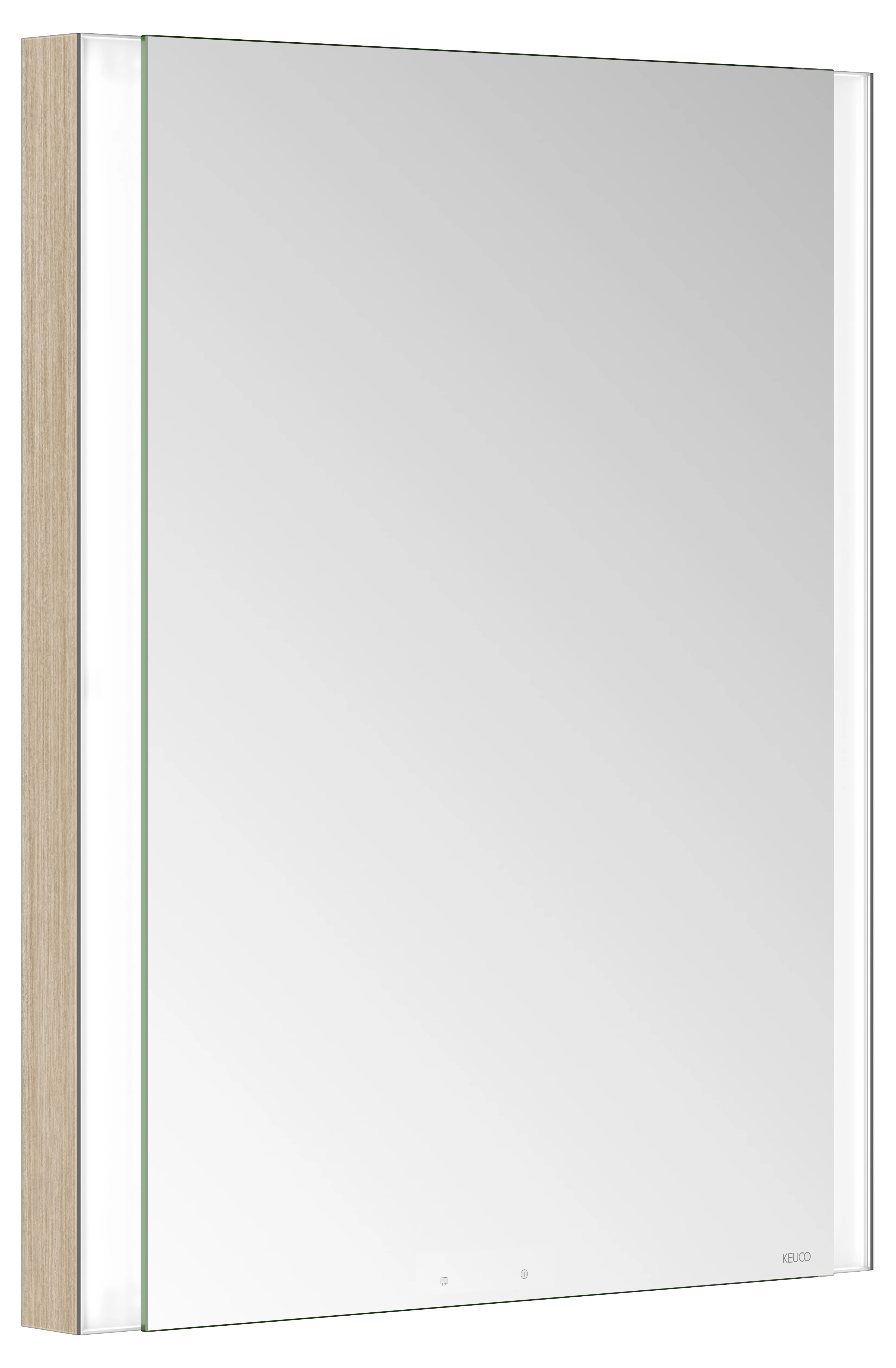 KEUCO Wandeinbau Spiegelschrank „Somaris“ Eiche hell Dekor, Anschlag rechts, rechts, Unterputz, Anschlag rechts, mit Spiegelheizung 600 × 710 × 115 mm KEUCO Wandeinbau Spiegelschrank „Somaris“ Eiche hell Dekor, Anschlag rechts, rechts, Unterputz, Anschlag rechts, mit Spiegelheizung 600 × 710 × 115 mm