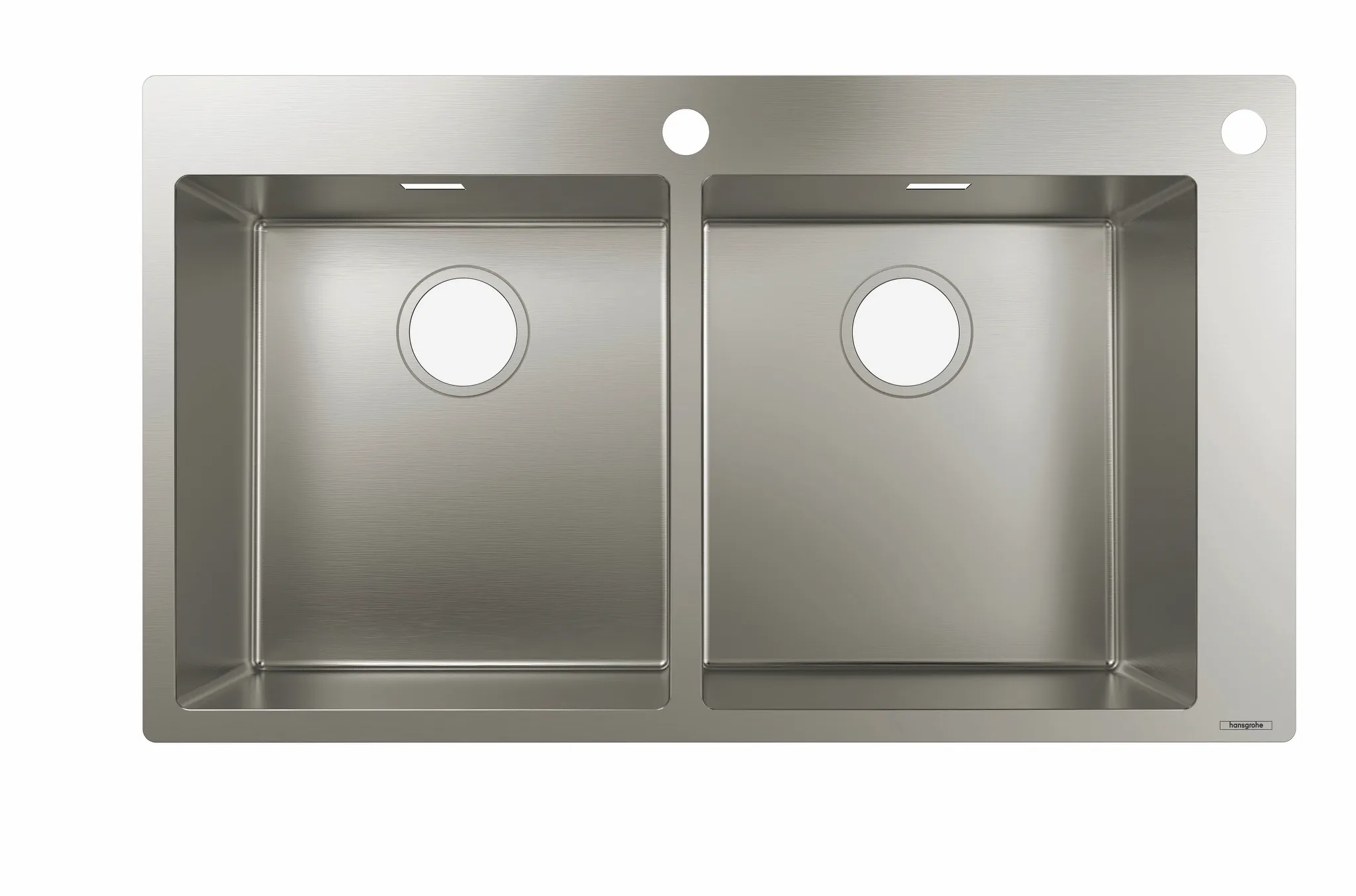 Hansgrohe S71 Spülen Edelstahl, 370⁄370, 2 Becken Hansgrohe S71 Spülen Edelstahl, 370⁄370, 2 Becken