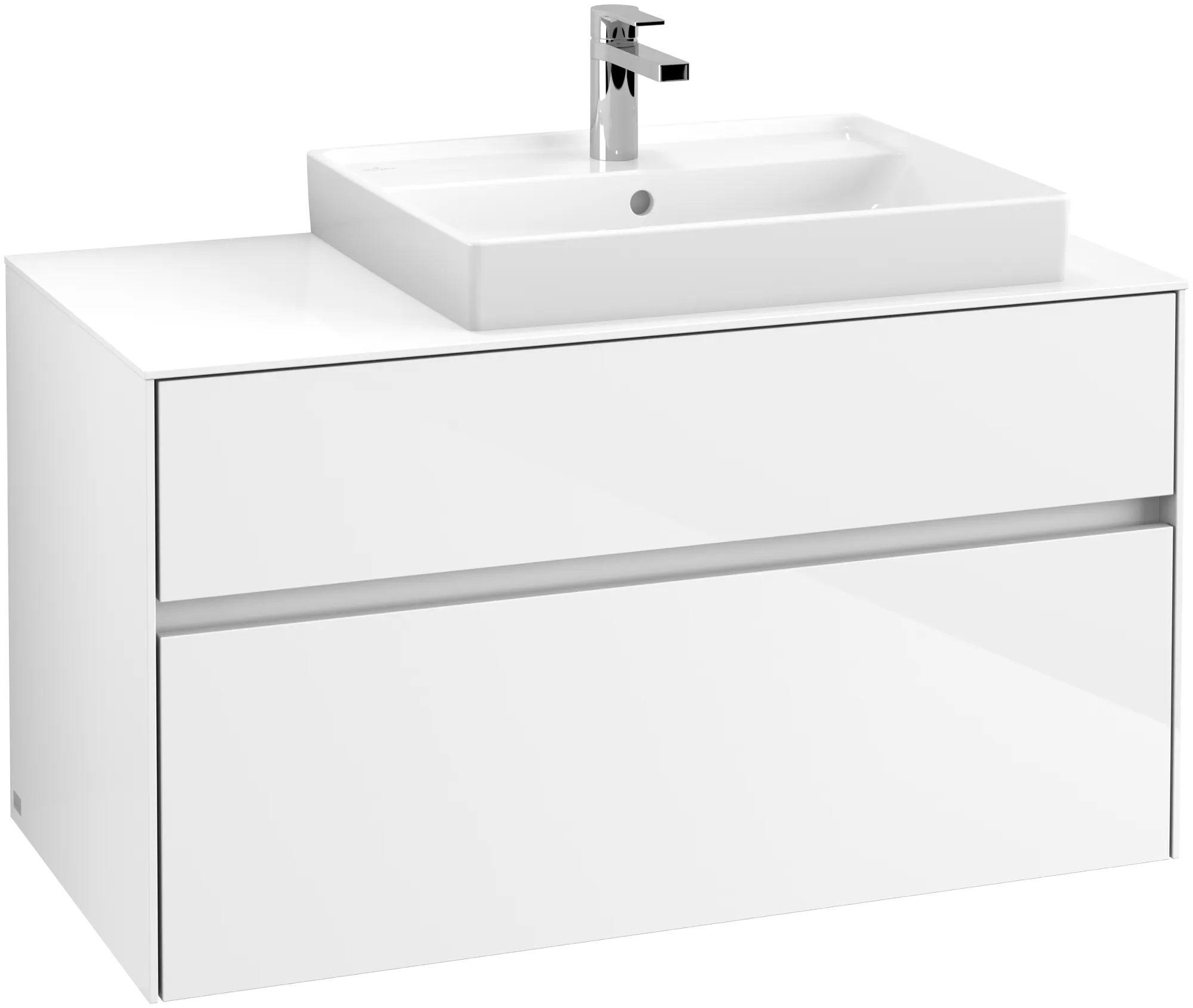 Villeroy & Boch Collaro Waschbeckenunterschrank C01800 1000x548x500mm Glossy White