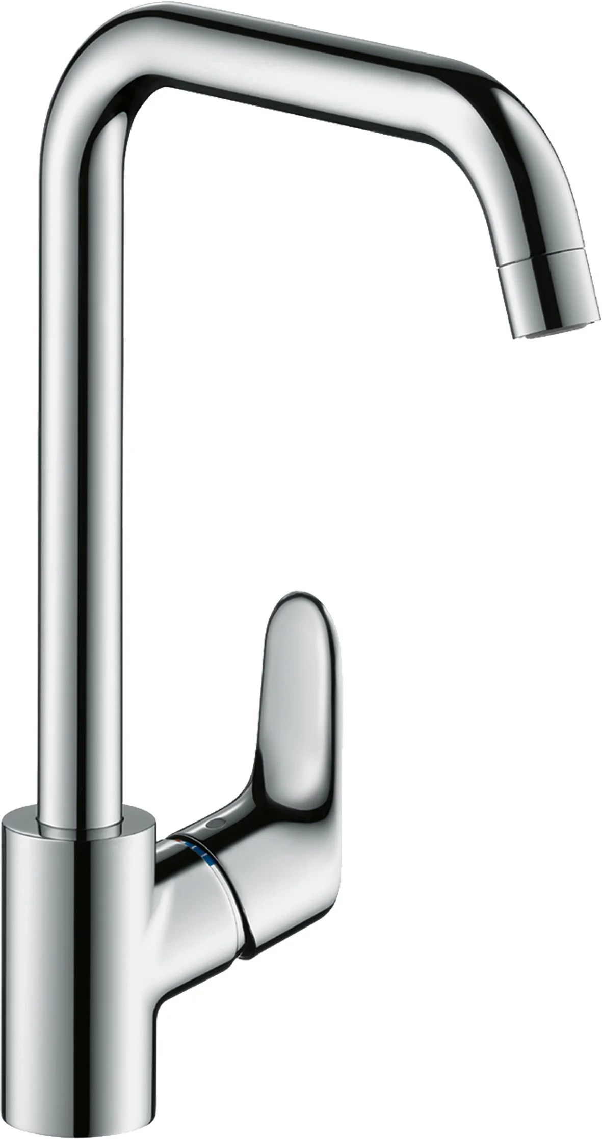 Hansgrohe Focus M41 Einhebel-Küchenmischer 260, Chrom, 1-Jet, max. Durchfluss 12 l/min, einstellbarer Schwenkbereich 110°, 150° oder 360°, Keramikmischsystem, für Durchlauferhitzer geeignet
