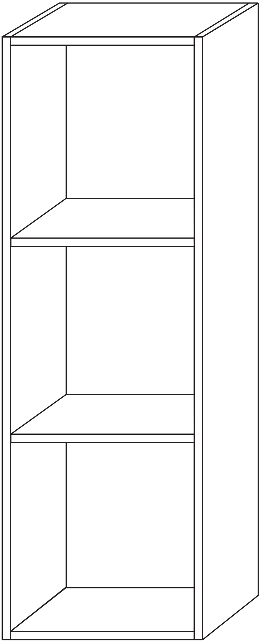 Sanipa Regalmodul „Cubes“ 350 × 1050 × 328 mm in Sandgrau (matt)