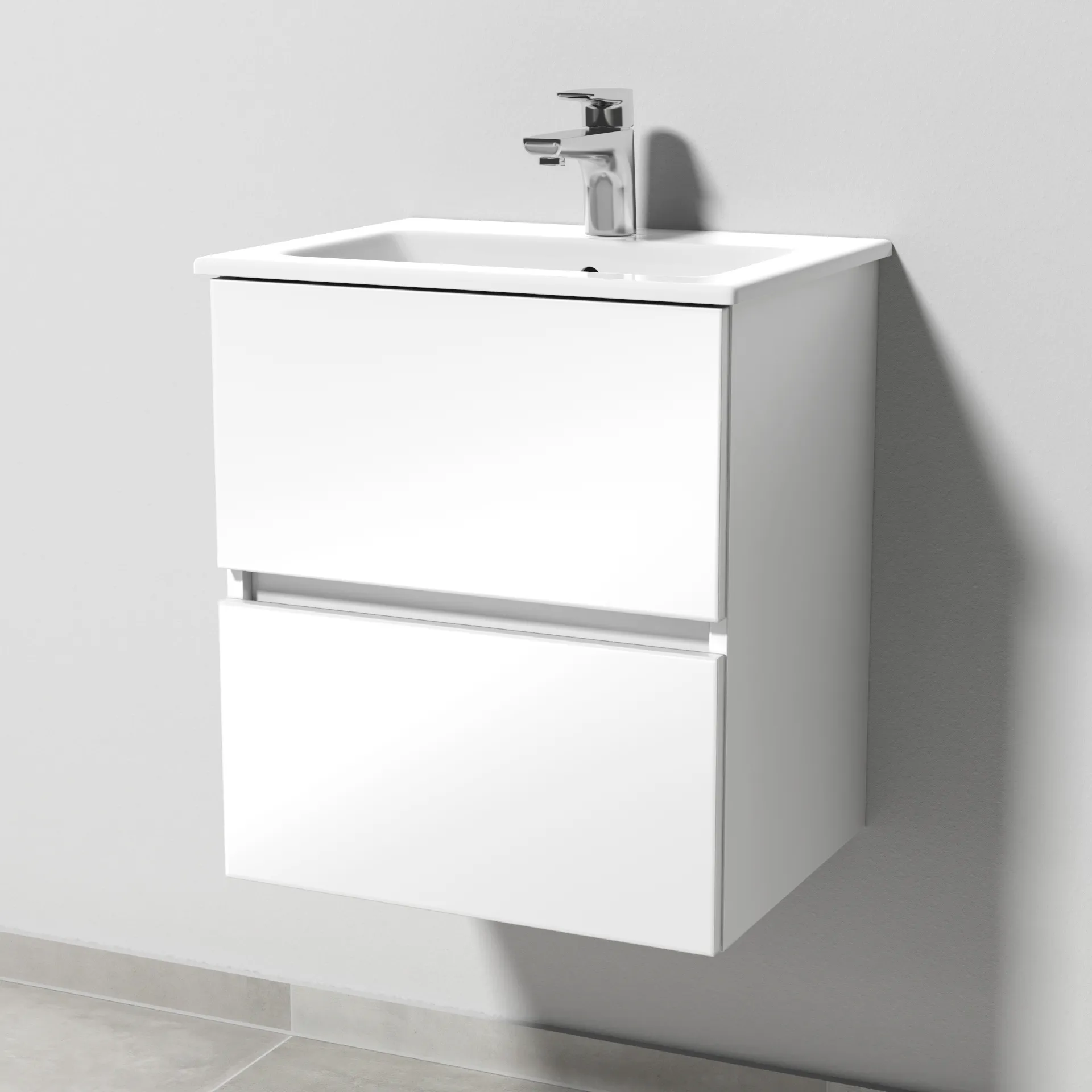 Sanipa Waschtischunterschrank „Solo One“ 475 × 545 × 388 mm in Weiß (glanz) Sanipa Waschtischunterschrank „Solo One“ 475 × 545 × 388 mm in Weiß (glanz)