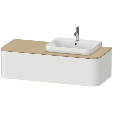 Duravit Waschtischunterschrank wandhängend „Happy D.2 Plus“ Nordic Weiß Seidenmatt Duravit Waschtischunterschrank wandhängend „Happy D.2 Plus“ Nordic Weiß Seidenmatt