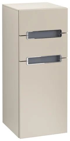 Villeroy & Boch Seitenschrank „Subway 2.0“ 35,6 × 85,7 × 37 × 37 cm Soft Grey, Anschlag links, ohne Beleuchtung
