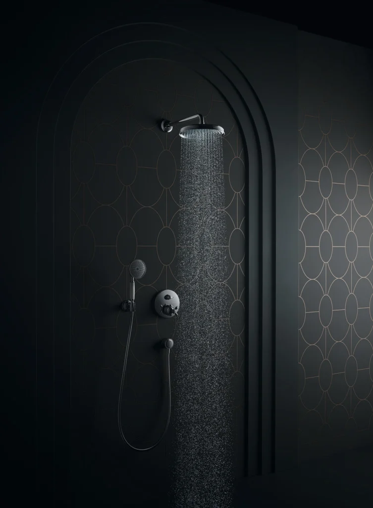 Hansgrohe AXOR Montreux Handbrause, chrom, 100 mm Brausekopfgröße, RainAir Strahlart, QuickClean Technologie, max. Durchflussmenge 16 l/min bei 3 bar Hansgrohe AXOR Montreux Handbrause, chrom, 100 mm Brausekopfgröße, RainAir Strahlart, QuickClean Technologie, max. Durchflussmenge 16 l/min bei 3 bar