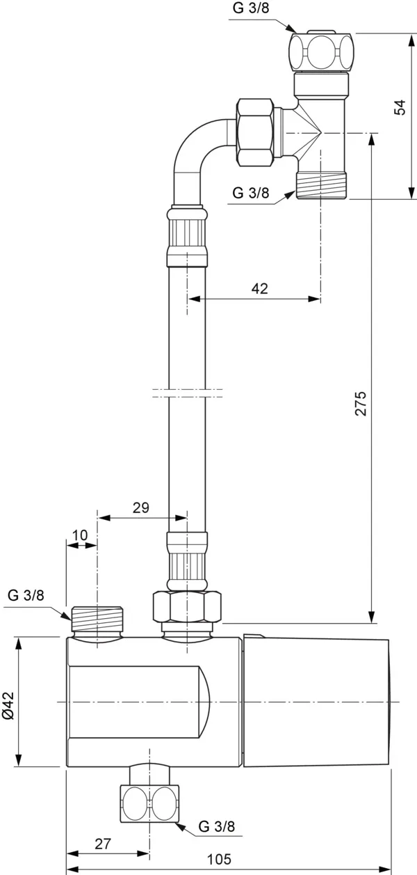 Ideal Standard Ceratherm Eckventil-Thermostat mit Verbindungs-Set Chrom Ideal Standard Ceratherm Eckventil-Thermostat mit Verbindungs-Set Chrom