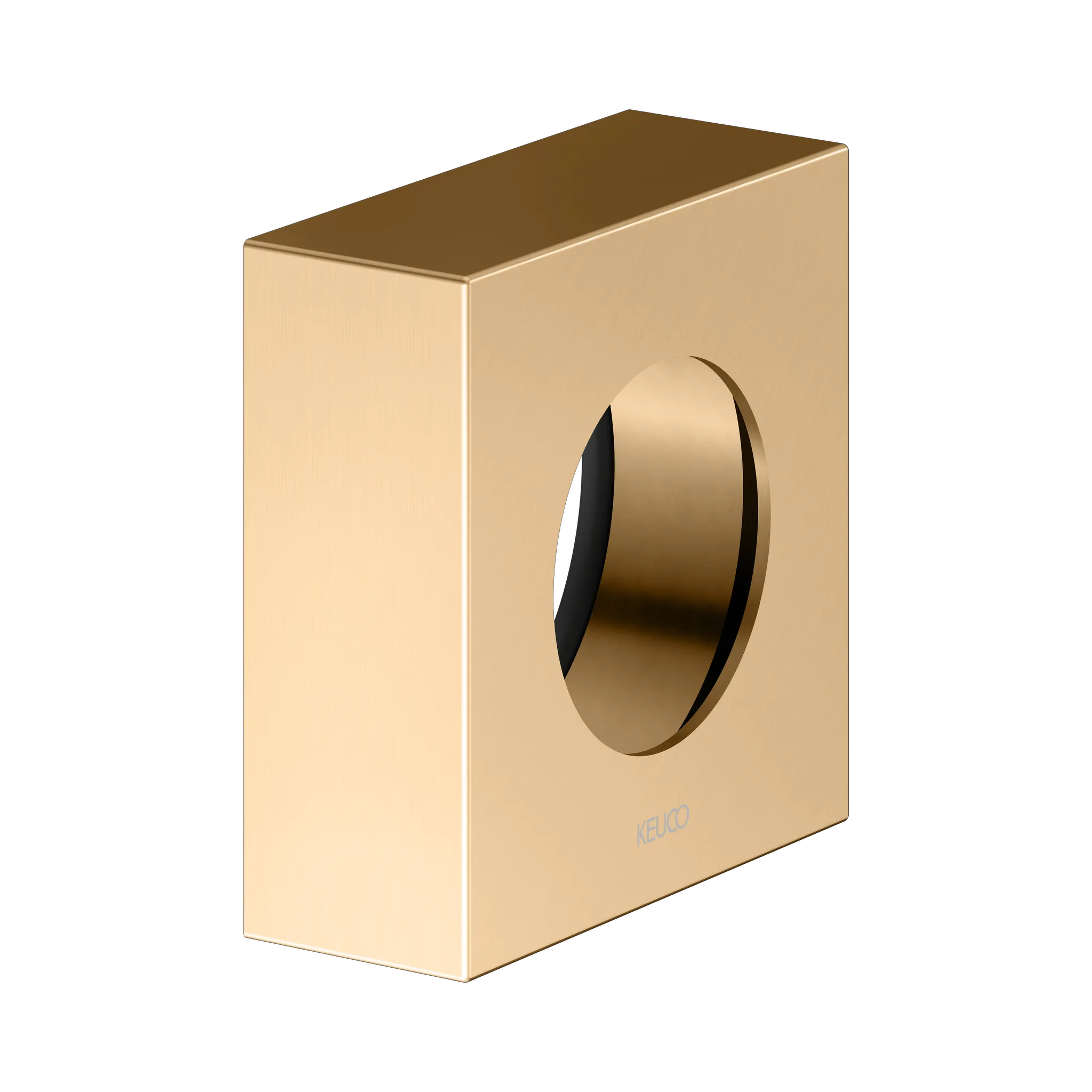 IXMO Verlängerungs-Rosette Höhe 25 mm Messing gebürstet eck. IXMO Verlängerungs-Rosette Höhe 25 mm Messing gebürstet eck.