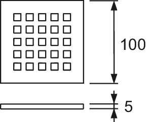 drainpoint S Designrost ″quadratum″ Edelstahl, 100 mm drainpoint S Designrost ″quadratum″ Edelstahl, 100 mm