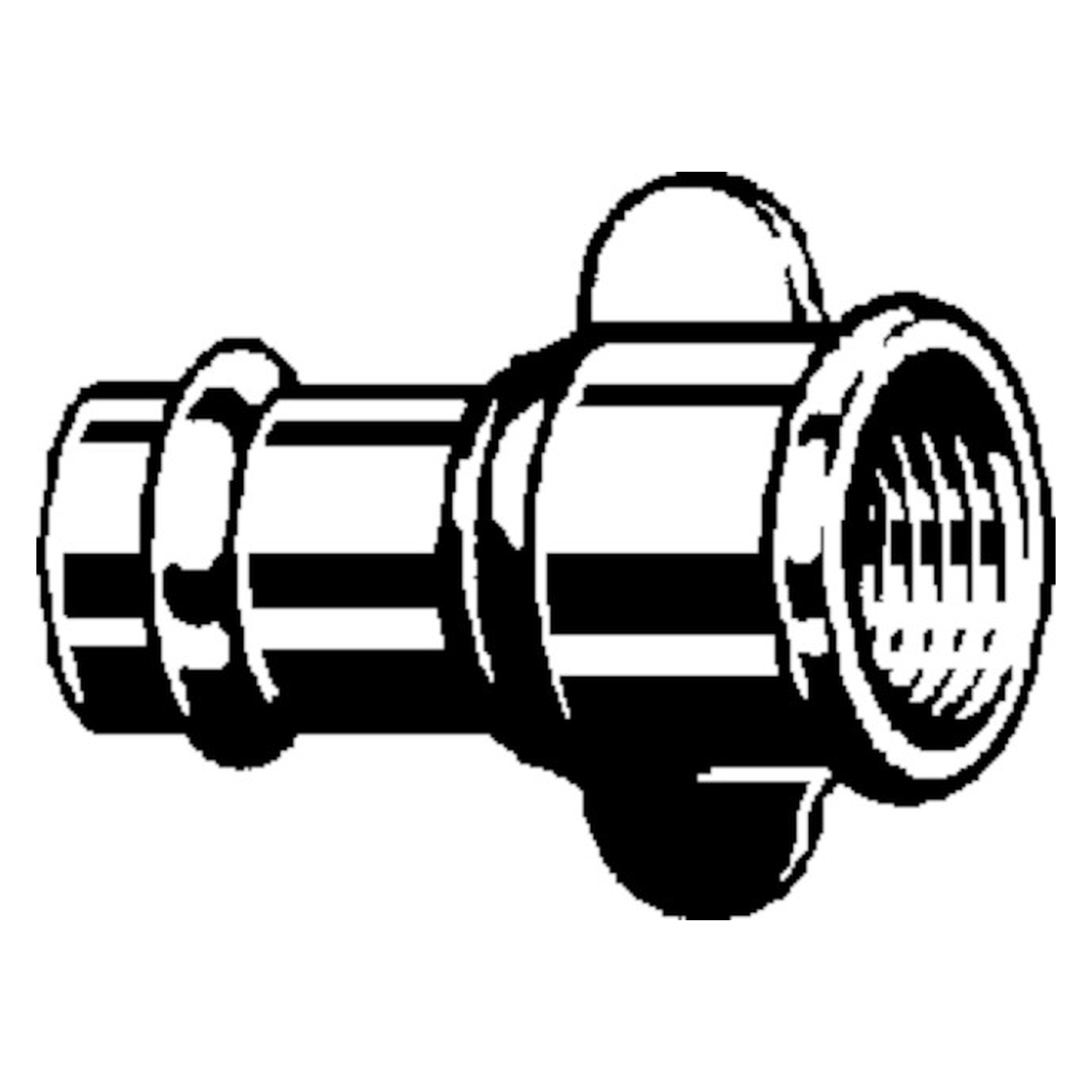 „Sanpress“ Übergangsstück mit Flügelverschraubung und Innengewinde 18 mm × 1/2″