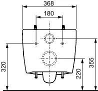 TECE WC „neo“, Befestigung verdeckt, ohne Spülrand