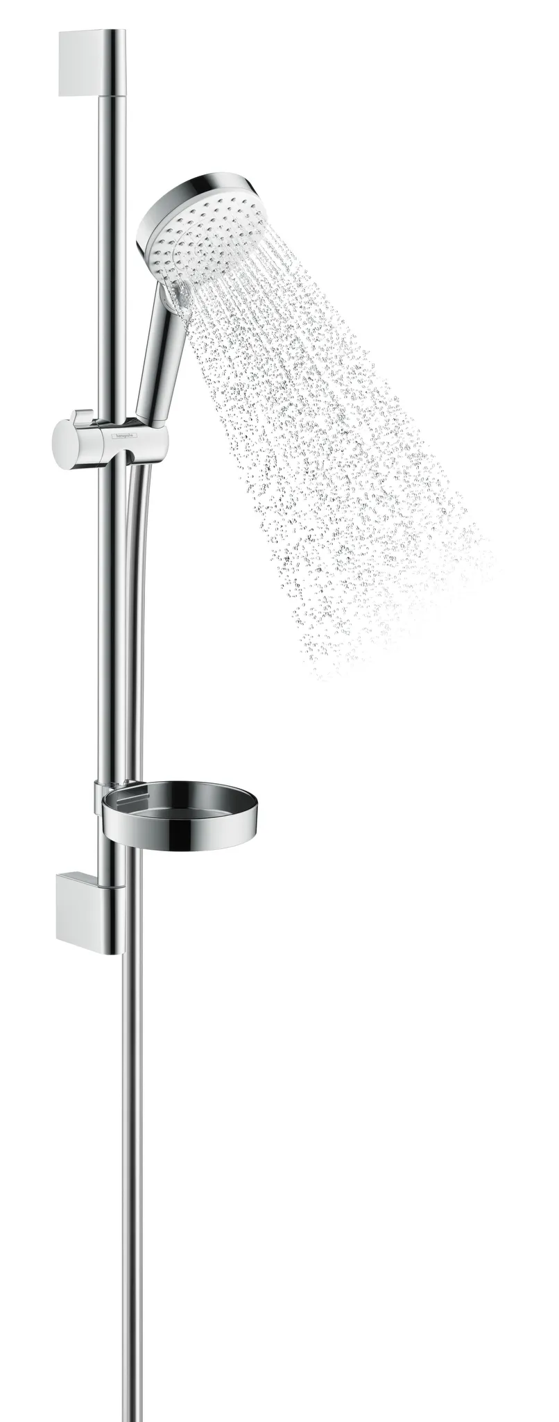 Brausenset Crometta Vario/Unica 650mm weiss/chrom mit Cassetta Brausenset Crometta Vario/Unica 650mm weiss/chrom mit Cassetta