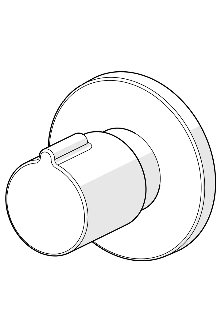 HansaHOME Fertigmontageset 0228 Rosette rund Chrom HansaHOME Fertigmontageset 0228 Rosette rund Chrom