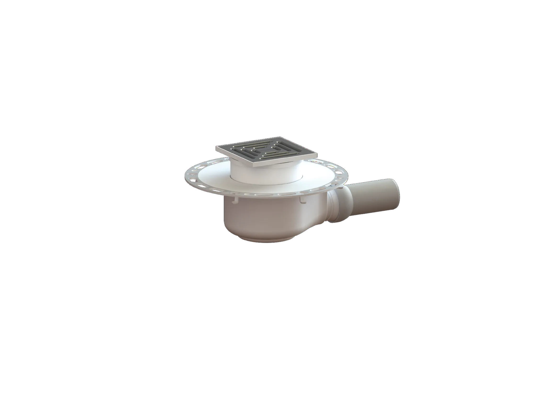 Bodenablauf TistoDrain CKC 12, DN 50, 120 x 120 mm