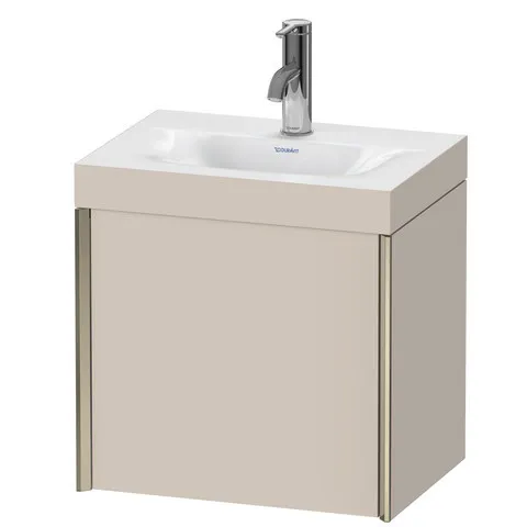 Duravit Waschtischunterschrank wandhängend „XViu“ 45 × 46 × 33 cm in Taupe Supermatt