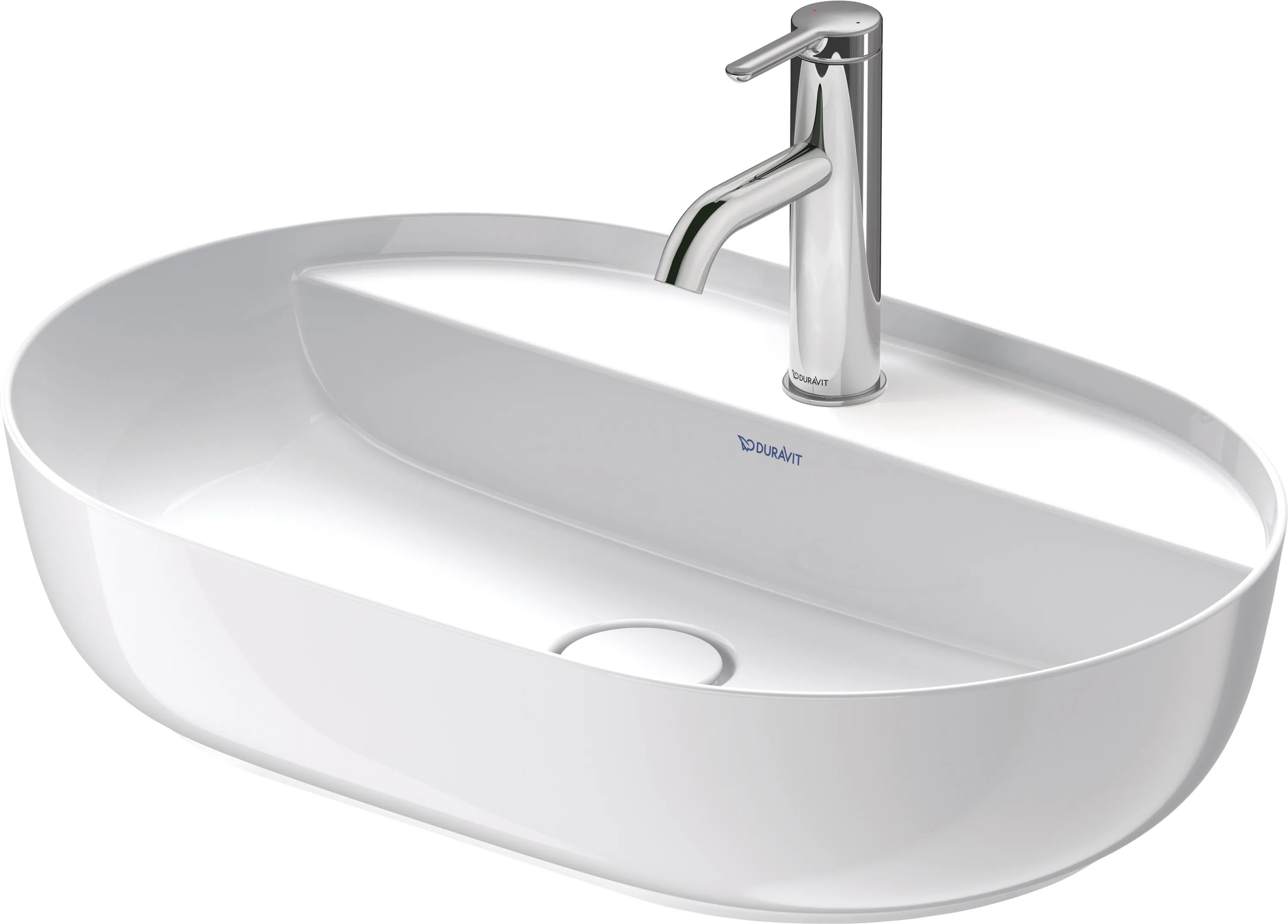 Aufsatzwaschtisch „Luv“, ohne Überlauf, Hahnlochposition mittig Aufsatzwaschtisch „Luv“, ohne Überlauf, Hahnlochposition mittig