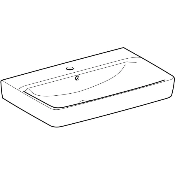 Wandwaschtisch „Renova Plan“, rechteckig 75 × 48 cm Wandwaschtisch „Renova Plan“, rechteckig 75 × 48 cm