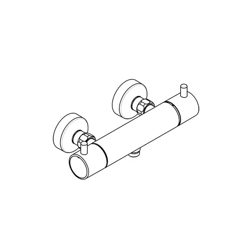 Kludi BOZZ Therm.-Brausearmatur ohne Brausegarnitur chrom