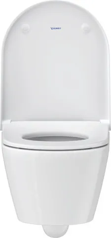 Duravit Wand-Tiefspül-WC Compact inkl. WC-Sitz „D-Neo“ 37 × 48 × 40 cm, Befestigung sichtbar, ohne Spülrand