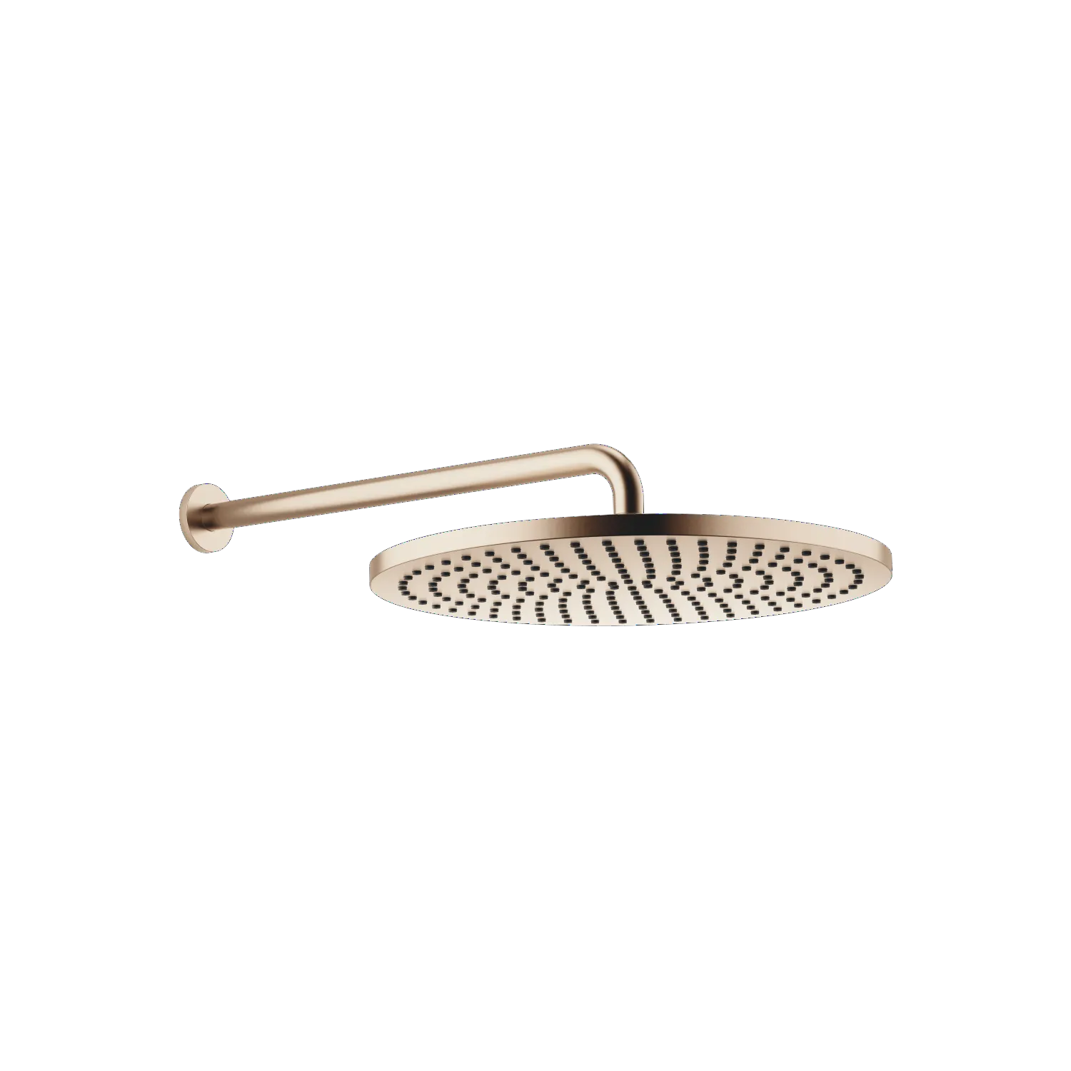 Dornbracht Regenbrause mit Wandanbindung FlowReduce 400 mm - Champagne gebürstet (22kt Gold)