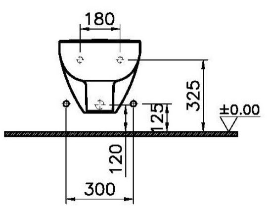 Wand-Bidet 36 × 54 cm, weiß alpin Wand-Bidet 36 × 54 cm, weiß alpin