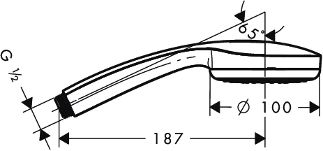 Handbrause Croma 100 1jet chrom