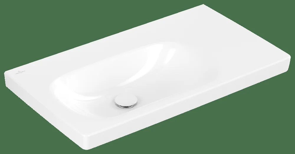 Villeroy & Boch Schrankwaschtisch Skyla 5A52L4, 800x460mm, Rechteck, Becken links, ohne Überlauf, Weiß Alpin Becken: links / Farbe: Weiß Alpin / Größe: 80 × 46 cm / Hahnlochbohrung: ohne Hahnlochbohrung / Hahnlochposition: ohne / Oberflächenveredelung: ohne Oberflächenveredelung / Überlauf: ohne Überlauf Villeroy & Boch Schrankwaschtisch Skyla 5A52L4, 800x460mm, Rechteck, Becken links, ohne Überlauf, Weiß Alpin Becken: links / Farbe: Weiß Alpin / Größe: 80 × 46 cm / Hahnlochbohrung: ohne Hahnlochbohrung / Hahnlochposition: ohne / Oberflächenveredelung: ohne Oberflächenveredelung / Überlauf: ohne Überlauf
