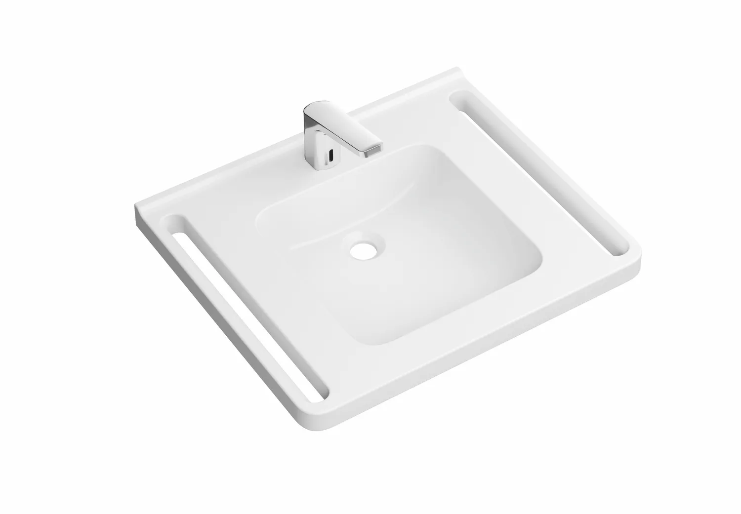 Set-Waschtisch und Armatur 65 × 55 × 12 cm Set-Waschtisch und Armatur 65 × 55 × 12 cm