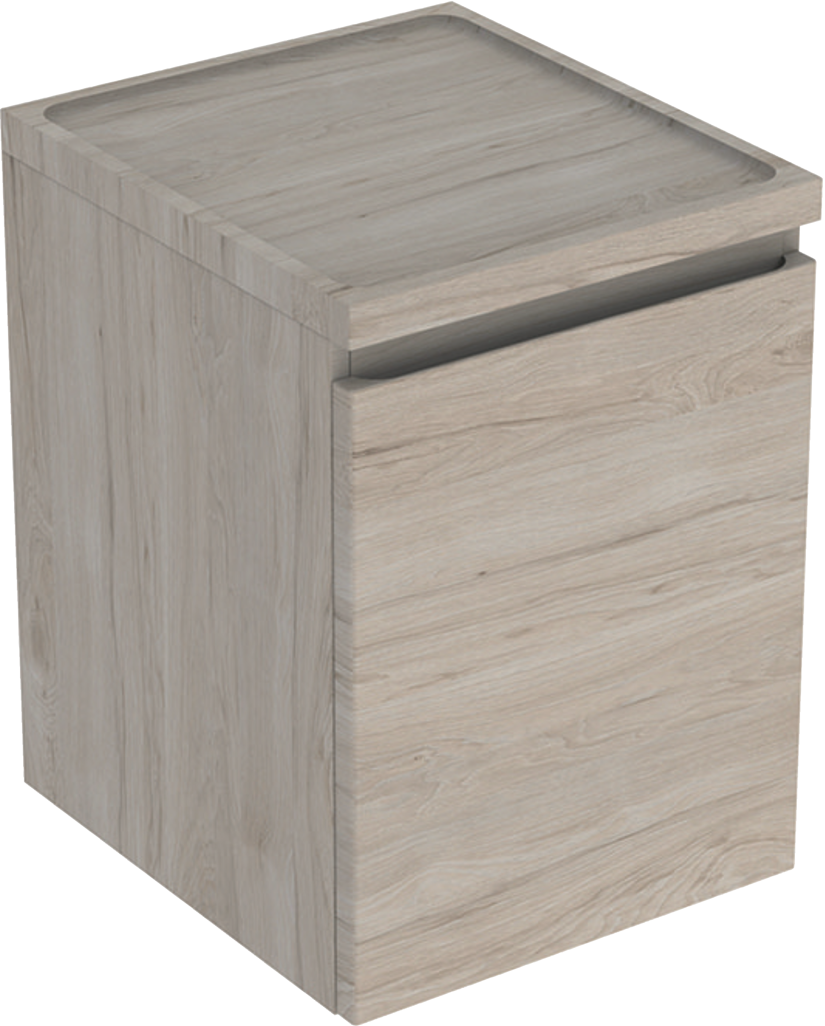 Renova Plan Seitenschrank mit einer Schublade: 40x55x44.5cm, Nussbaum hickory hell