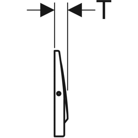 Mambo Betätigungsplatte für Spül-Stopp-Spülung, verschraubbar: gebürstet Mambo Betätigungsplatte für Spül-Stopp-Spülung, verschraubbar: gebürstet