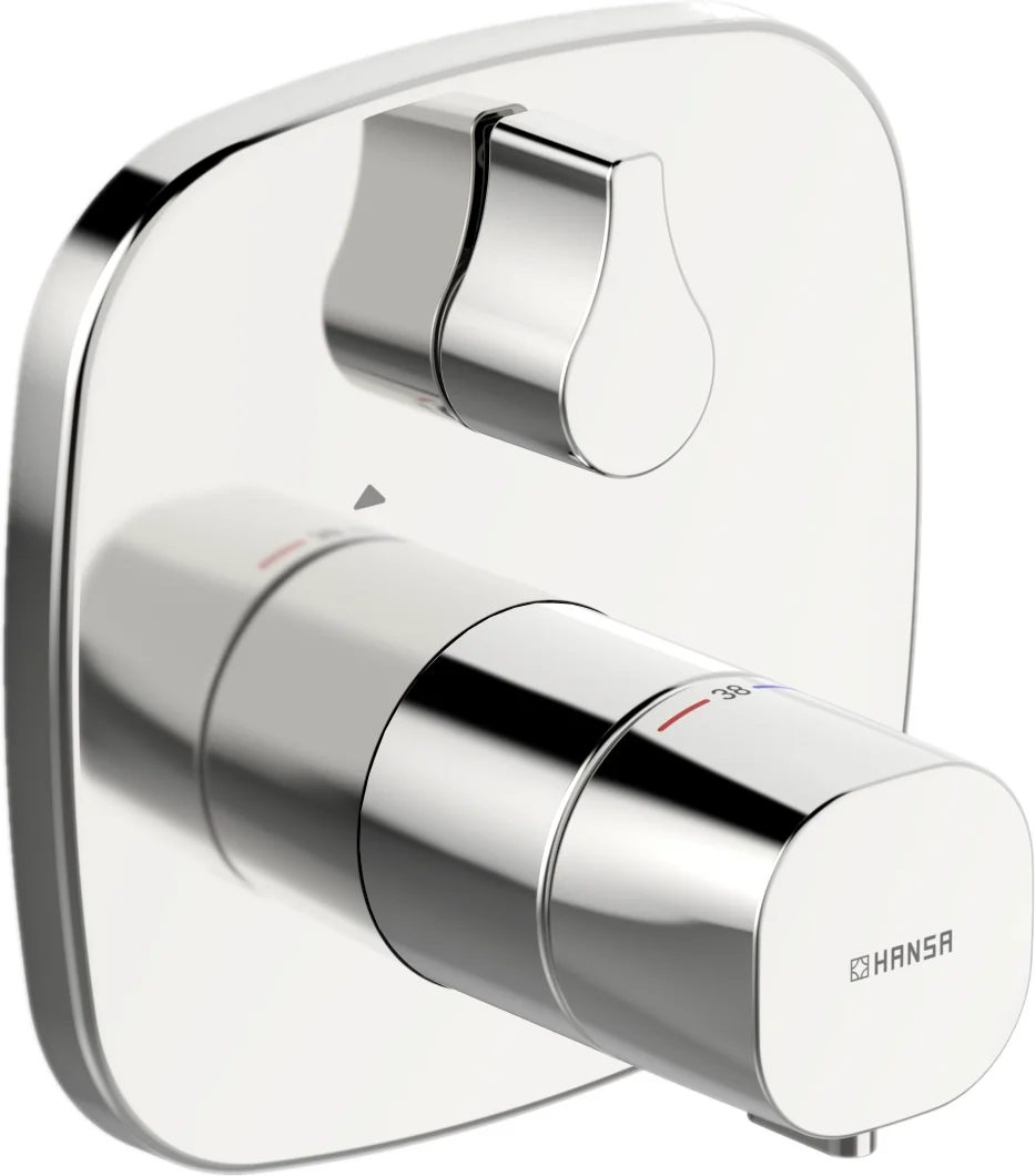 HansaLIVING Duscharmatur Fertigmontageset für Brausebatterie 8113 Rosette soft edge Chrom HansaLIVING Duscharmatur Fertigmontageset für Brausebatterie 8113 Rosette soft edge Chrom