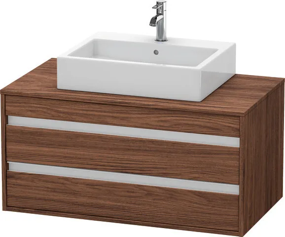 Duravit Waschtischunterschrank wandhängend „Ketho“ 100 × 49,6 × 55 cm Nussbaum Dunkel Duravit Waschtischunterschrank wandhängend „Ketho“ 100 × 49,6 × 55 cm Nussbaum Dunkel