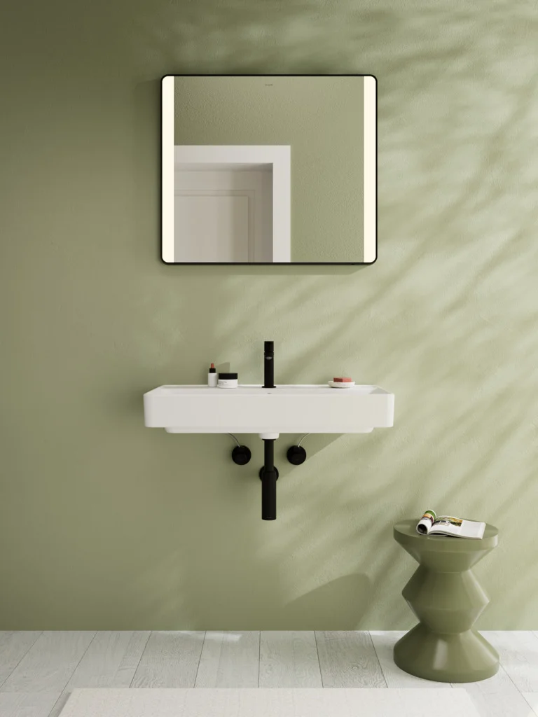 Hansgrohe Xanuia Q Waschtisch, Keramik, weiß, 800x480x105 mm, wandhängend mit Hahnloch und Überlauf, SmartClean Glasur Hansgrohe Xanuia Q Waschtisch, Keramik, weiß, 800x480x105 mm, wandhängend mit Hahnloch und Überlauf, SmartClean Glasur