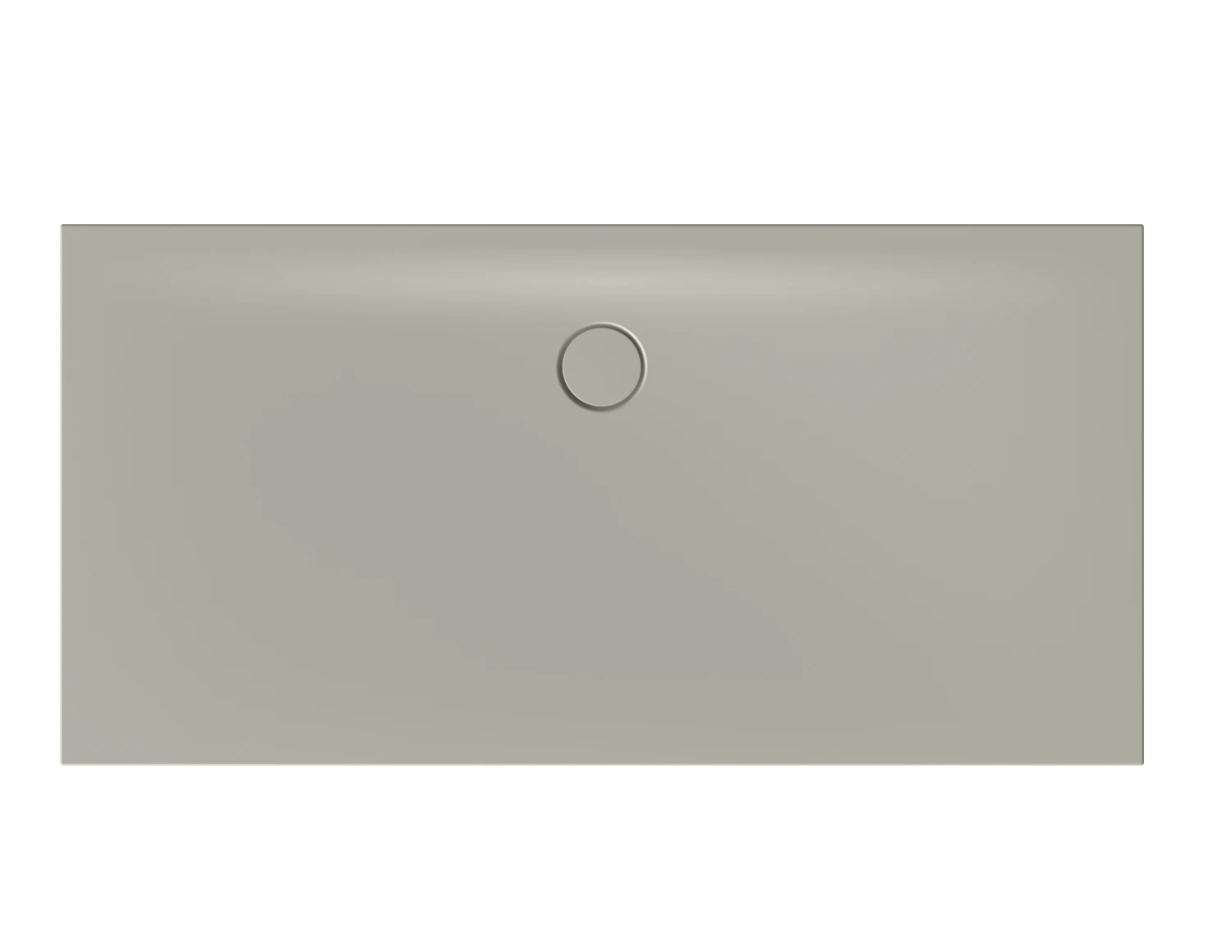 Bette rechteck Duschwanne „BetteFloor Side“ 1600 × 800 mm ohne Oberflächenbeschichtung, mit BetteGlasur Plus, ohne Wannenträger, in Stone